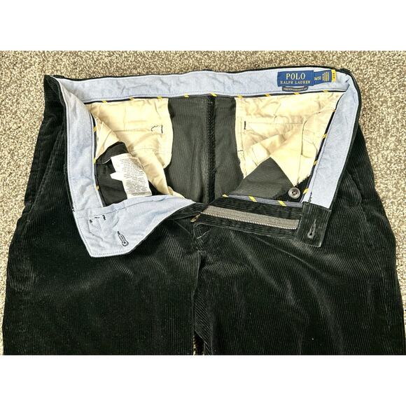 Polo Ralph Lauren Men's 34 X 32 Stretch Straight Fit Corduroy Pants Black - Picture 4 of 11